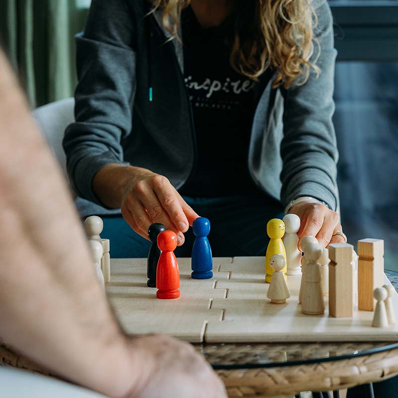 Trauerbegleitung für Familien mit spielerischen Elementen