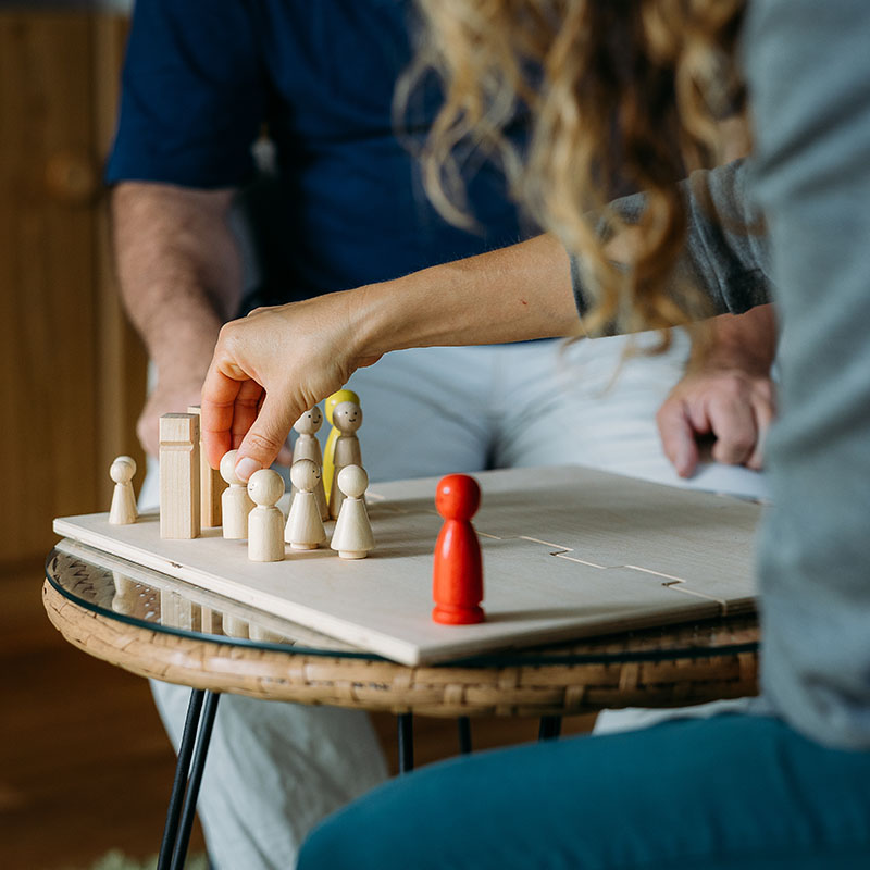 Familienberatung mit spielerischen und kreativen Elementen